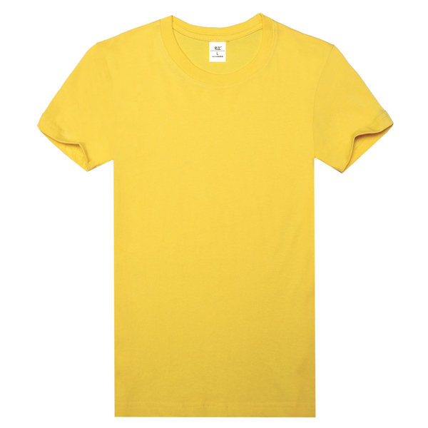 纯棉精梳文化衫  黄色